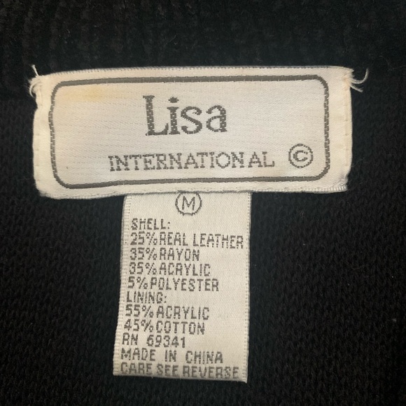 Vintage Faux fur, genuine leather and chenille shacket - Picture 4 of 8